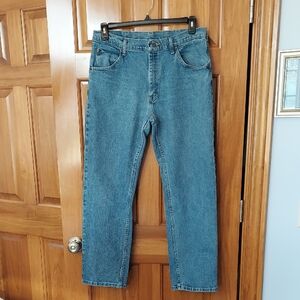 * Wrangler Straight Leg Light Blue Denim Jeans, Size 34X30, Like New